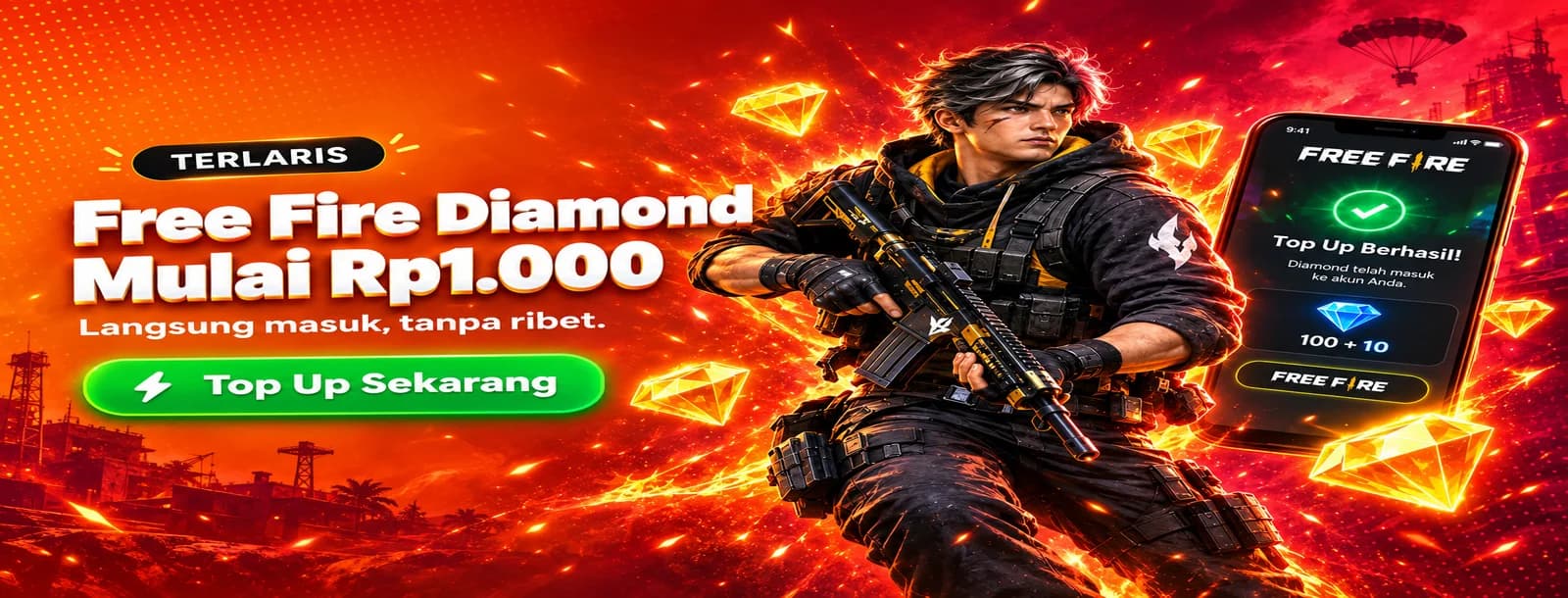 Free Fire Diamond mulai Rp1.000