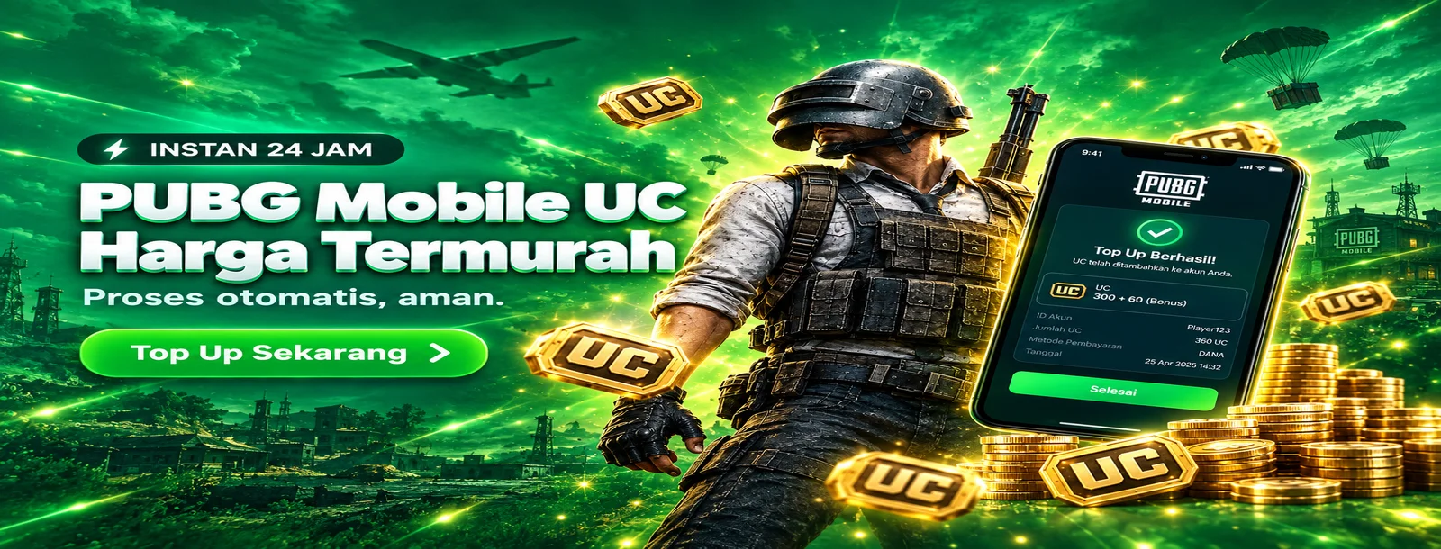 PUBG Mobile UC harga termurah