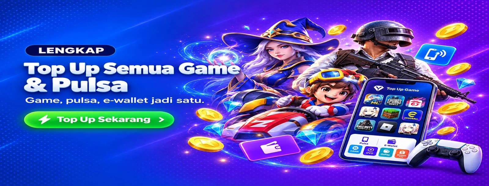 Top up semua game & pulsa